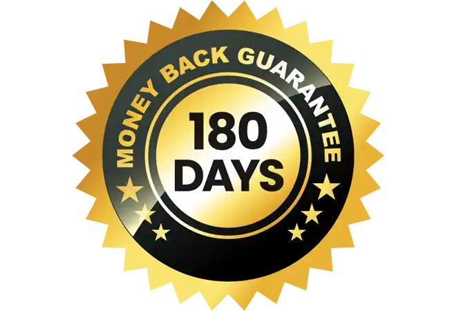 Aquaburn  180-Day Money-Back Guarantee Badge â€“ Risk-Free Purchase